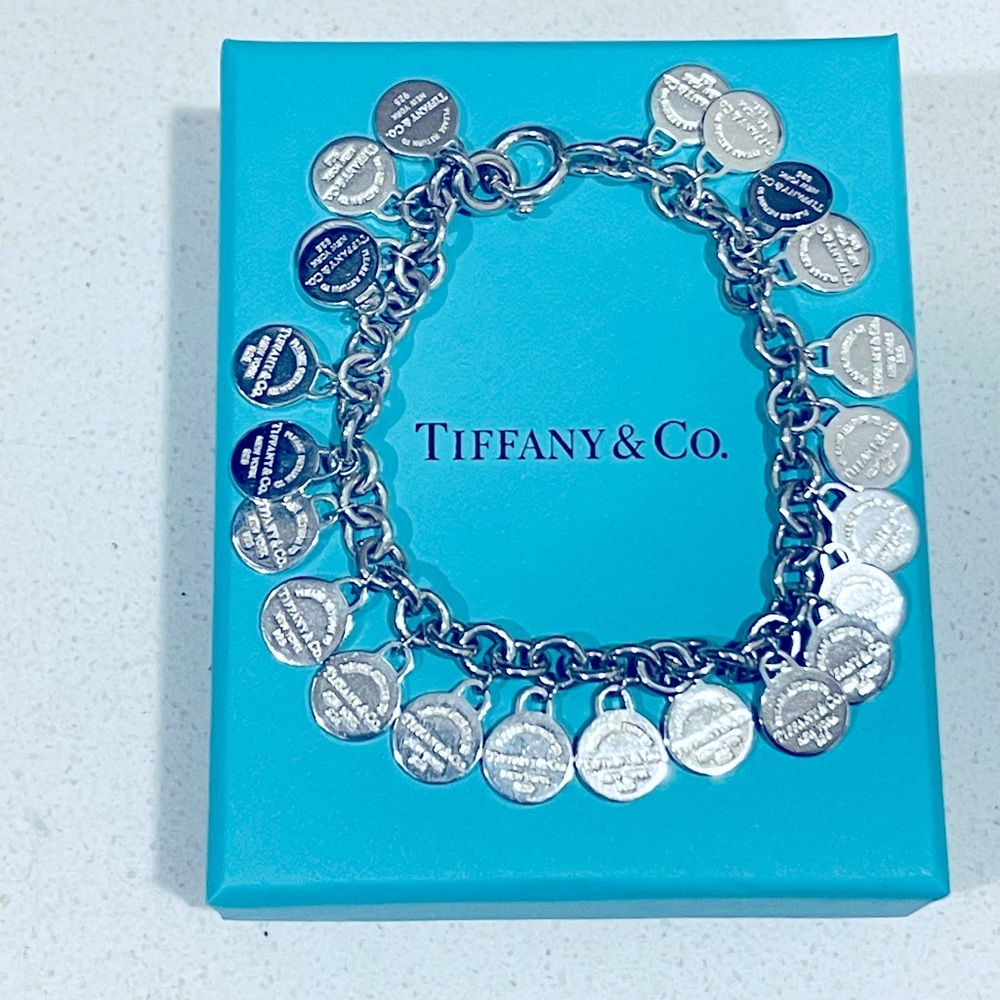Return to Tiffany&Co. Multi Round Tag Bracelet-size small new in box